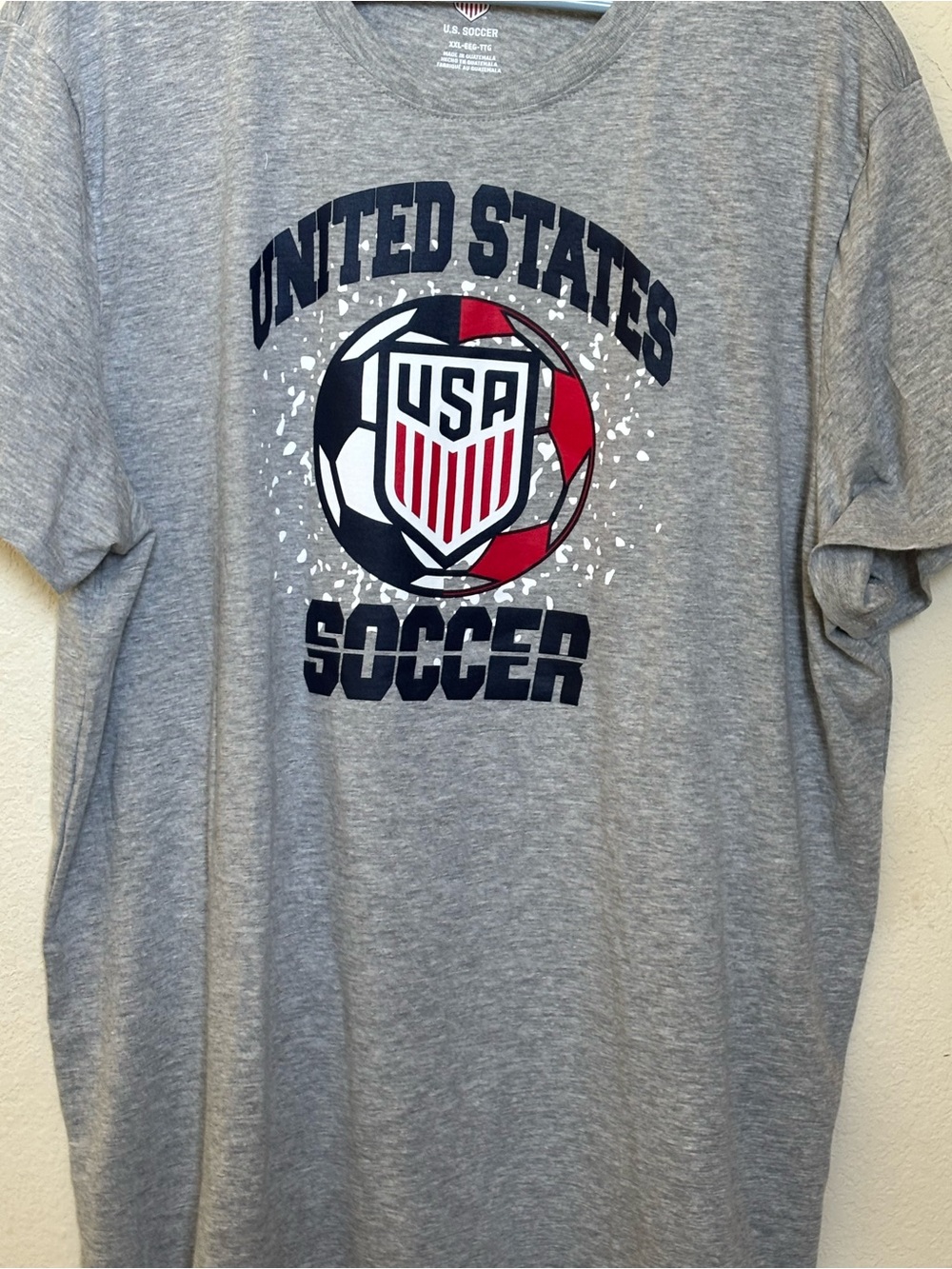 United States Soccer USA Crest Gray Tee